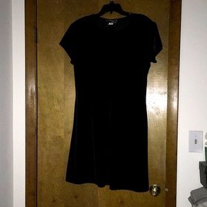 Black velveteen dress